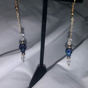 Dainty skull earrings